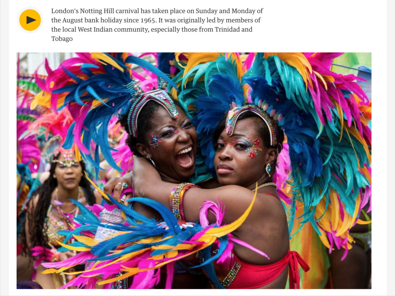 Notting Hill Carnival, David Levene Photography