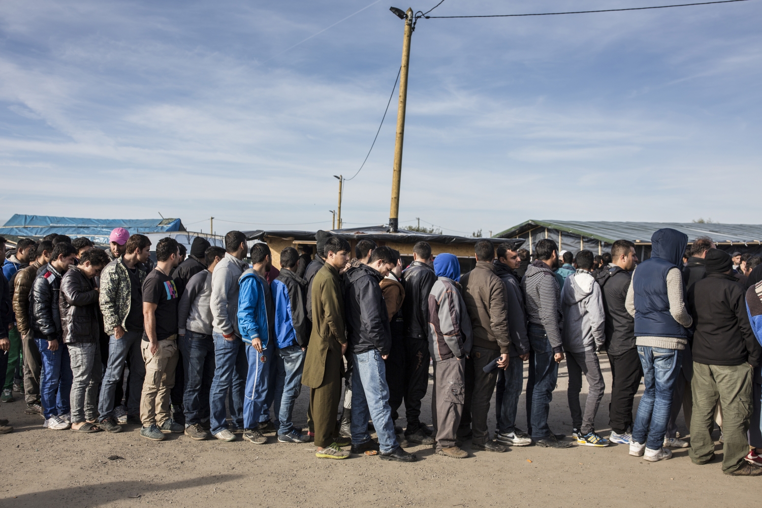 Calais migrant camp, David Levene Photography