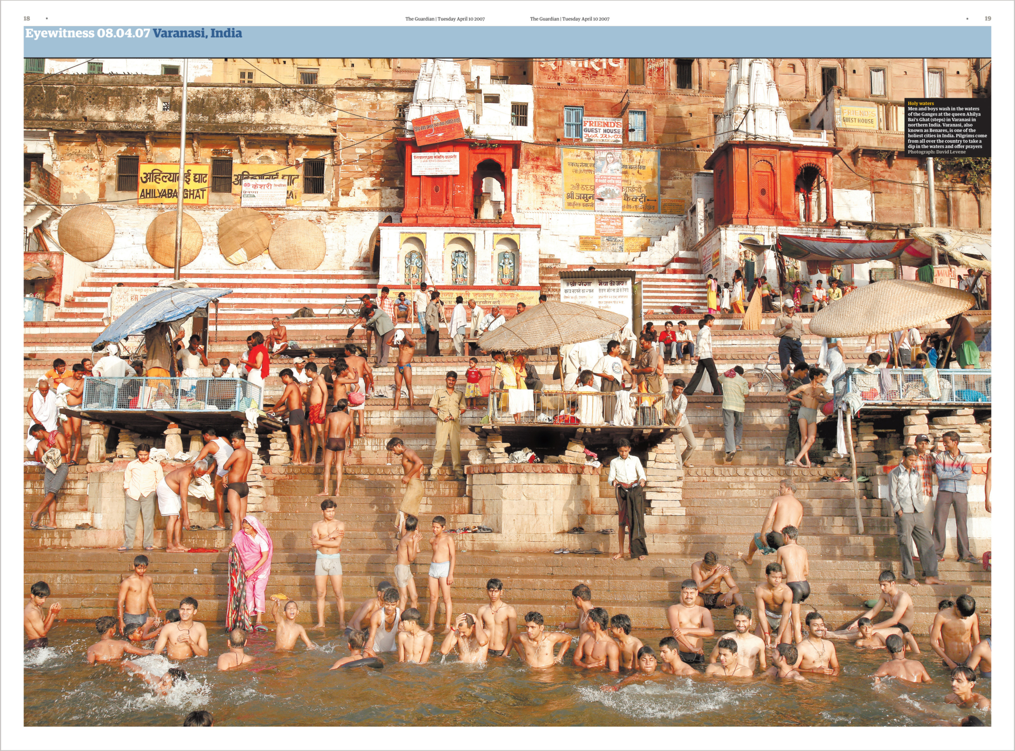 River Ganges, Varanasi, India, David Levene Photography