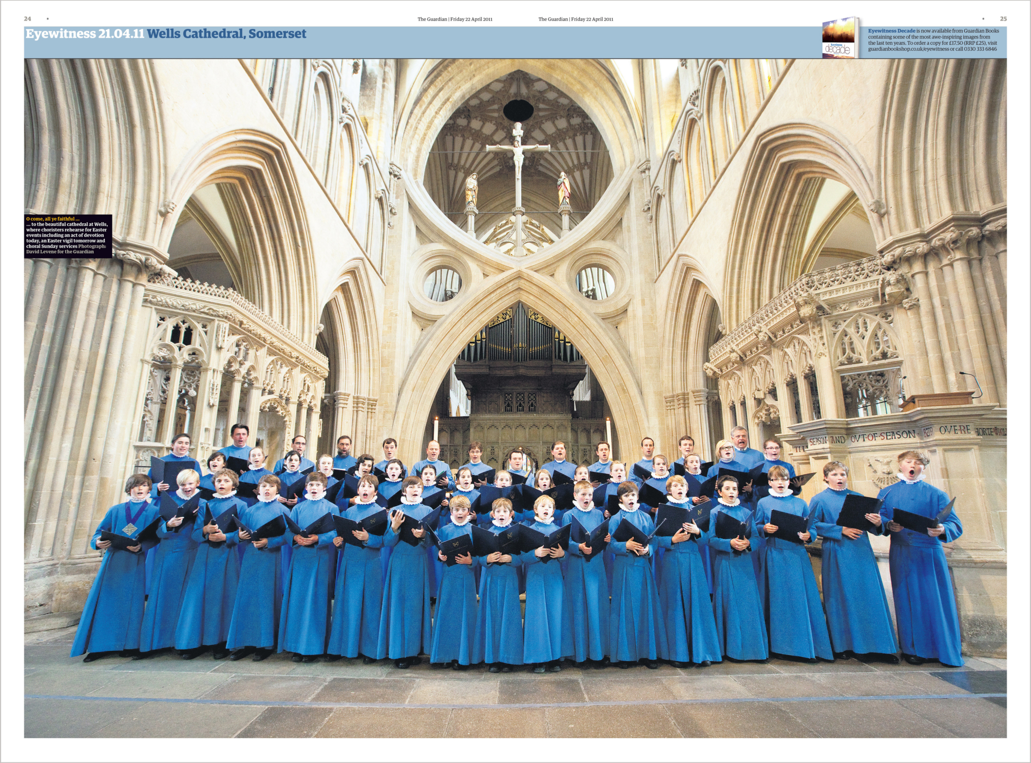 Wells Cathedral Choir, David Levene Photography