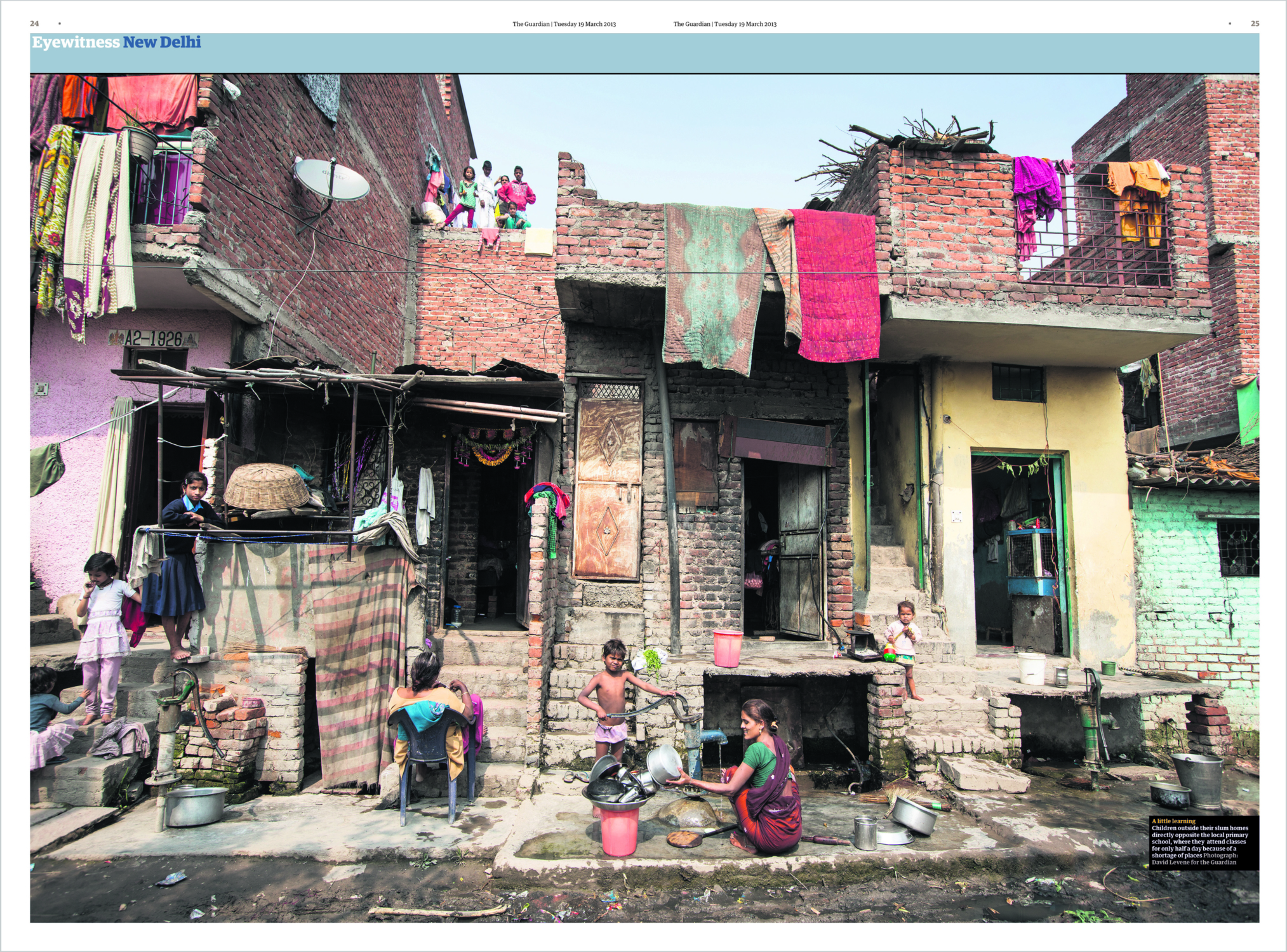 New Delhi Slums, David Levene Photography