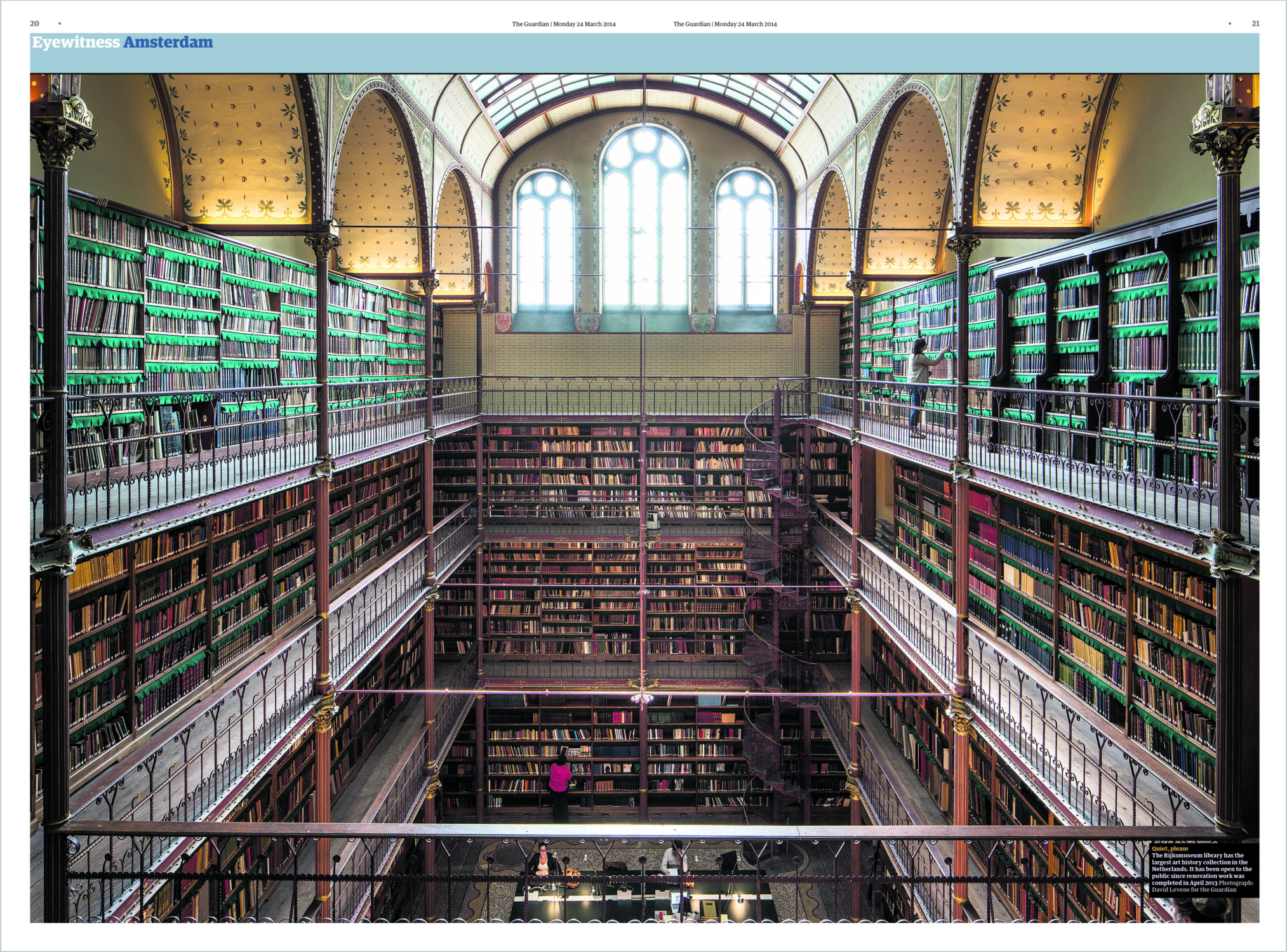 The Rijksmuseum Library, Netherlands, David Levene Photography