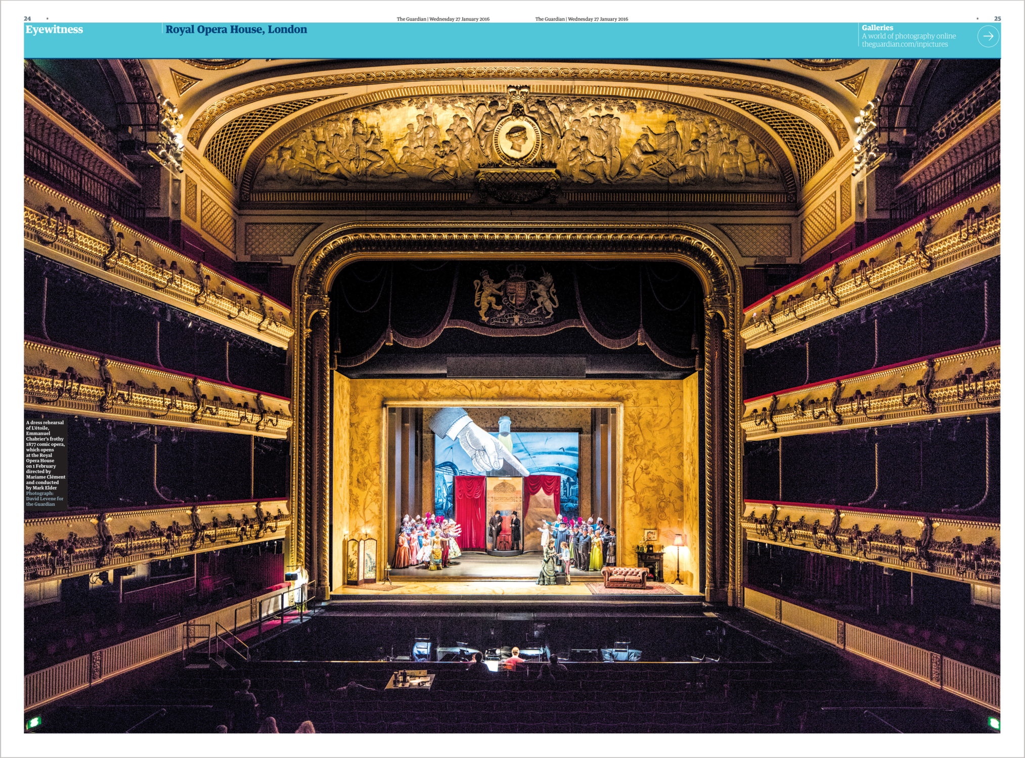 L'etoile, Emmanuel Chabrier, Royal Opera House, David Levene Photography