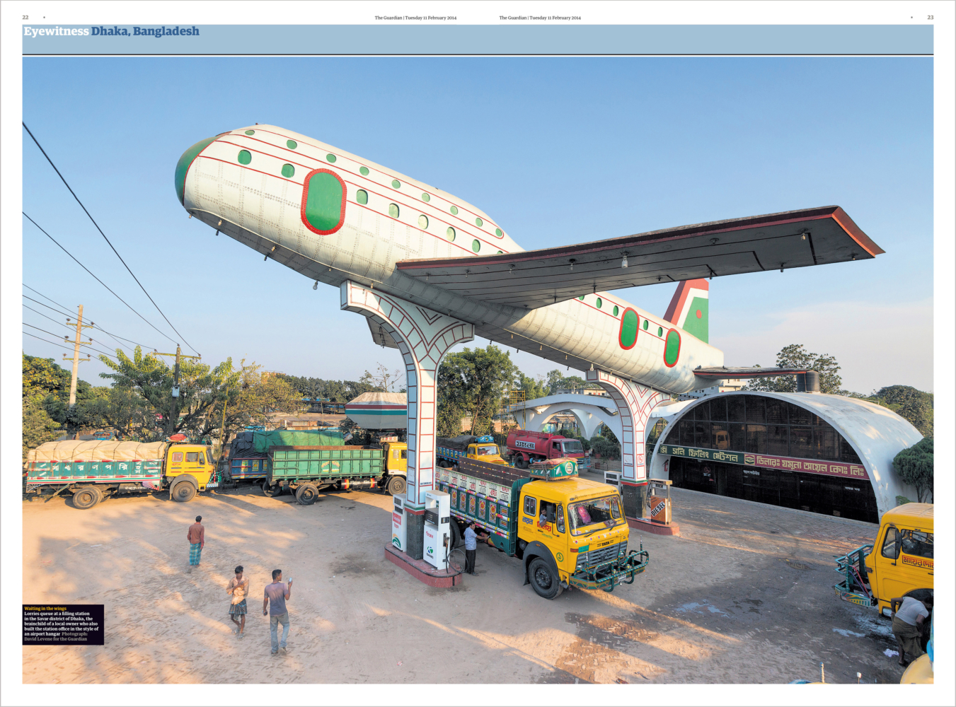 Fuel station, Dhaka, Bangladesh, David Levene Photography