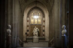 Stature of Sir Charles Barry, the architect of the Palace of Westminster. Houses of Parliament. Palace of Westminster. London. Photograph by David Levene 6 November 2017