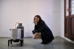 61st International Art Exhibition, Biennale di Venezia, titled In Minor Keys. Lydia Ourahmane. Rock Soup, 2026 Aluminium pot, gas ring, 15kg gas bottle, water, stock. Venice, Italy. Photograph by David Levene 3/5/26