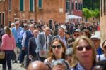 Queue outside the Arsenale. 61st International Art Exhibition, Biennale di Venezia, In Minor Keys. Venice, Italy. Photograph by David Levene 8/5/26