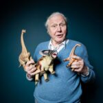 On 24/1/16 on BBC1 Sir David will tell the story of the fossil discovery and reconstruction in Argentina of the largest known dinosaur, a new species of titanosaur. London. Photograph by David Levene 24 January 2016